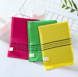 Korean double-faced towel Sponges exfoliating bath towels body baths scrub portable shower for grown-ups thick SN2673