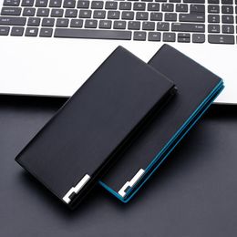 Wallets Men Wallet Fashion Casual Long Leather Purse Business Male Clutch Bag Passport Money Coin Holder Case Phone Pocket