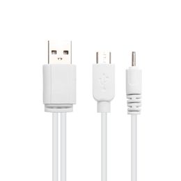 Mobile phone charging cable USB one minute two,micro/DC2.0 charging cable