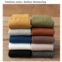 10 Pairs/Lot Men's Autumn Winter Business Breathable Male Crew Dress Socks Meias Colourful Fashion Happy Sox