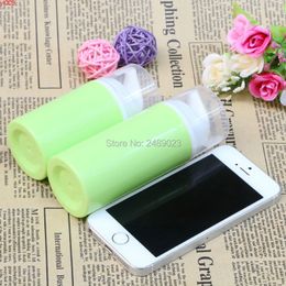 Green Essence Pump Bottle With White Head Plastic Airless Bottles Can Used For Lotion Shampoo Bath Cosmetic Container 2 pcs/lothigh qty