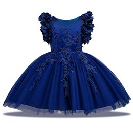 Christening dresses For Girls Elegant Lace Princess Kids Children Evening Party Ball Gown 1 2 Year