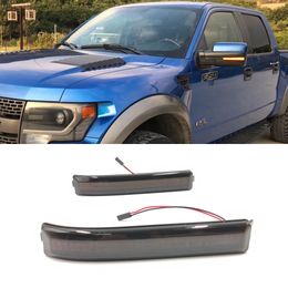 2PCS LED Side Wing Dynamic Turn Signal Flowing Rearview Mirror Light For Ford F150 SVT Raptor 2009 2010 2011 2012 2013 2014