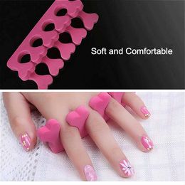 Fashion Wholesale Sponge Toe Separators Heart Shape 10.5cm 3.3cm Beauty Salon Nail Manicure Tools