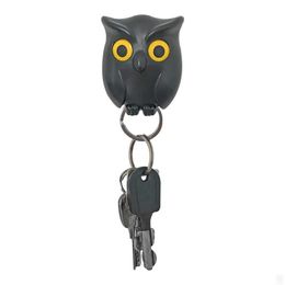 New Night Owl 3 Colors Magnetic Wall Key Holder Magnets Keep Keychains Door Hooks Key Holder Wall Hooks for Hanging Tools