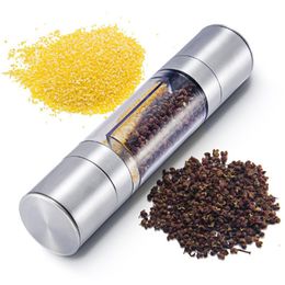 Pepper Grinder Stainless Steel Manual Salt Mill Grinder Spice Mills Kitchen Tools Accessories for Cooking T500793