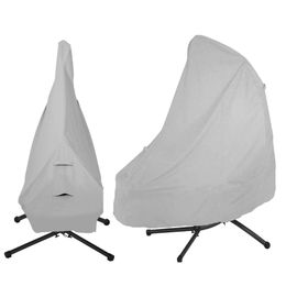 Chair Covers A9LB Outdoor Hanging Chaise Lounge Cover Waterproof Patio Curved Steel Hammock Lounger Swing 73/79 Inches