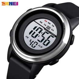 Skmei Fashion Men Digital Watches Sport 5bar Waterproof Luminous Display Alram Clock Men's Watch Wristwatches Montre Homme 1594 Q0524