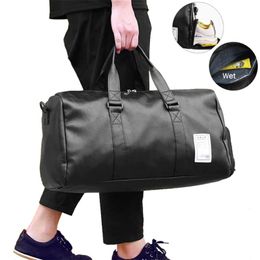 Travel Bag Carry on Luggage Duffel s Large PU Leather Tote Belt Weekend Crossbody Overnight Solid sac de voyage XA88WC 211118