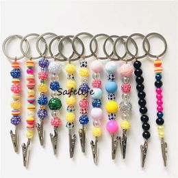 Nail Treatments Acrylic Material Keychain With Alligator Clips Diamond Jewel Roach Clipper Atm Card Clip Pullers For Long Nails