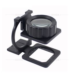Magnification 15x Microscope Loupe Lamp Magnifier LED Illuminated Printers Loupes Magnifying Glass Lights Tester