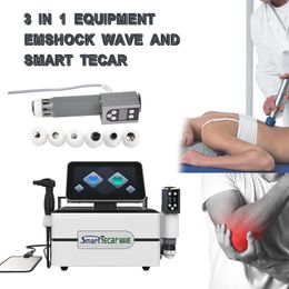 3 IN 1 Smart Tecar CET RET EMS Shock Wave Therapy Machine ED Treatment Body Fat Removal Pain Relief