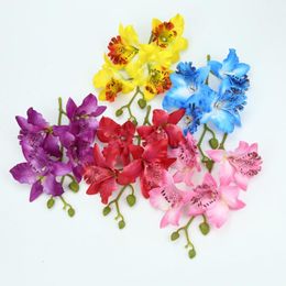 Decorative Flowers & Wreaths Silk Butterfly Orchid Vase Display Artificial Year Christmas Decor For Home Wedding Bridal Accessories Clearanc