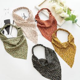 Spring Women All round Bag Head Triangle Towel Elastic Hair Flower Headband Fashion Women Headband Elastic Versatile