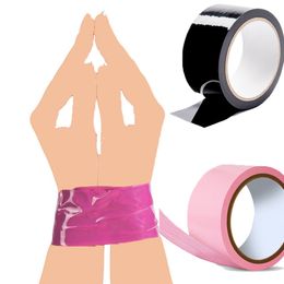 yutong BDSM Fetish rope Bondage Tape slave nature toys provocative alternative tied Self-adhesive tape blindfolds role play harness body