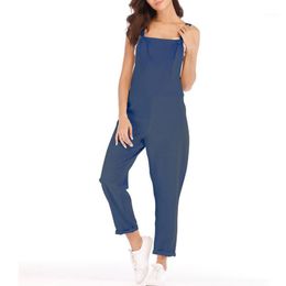 womens wide leg overalls UK - Women's Jumpsuits & Rompers Women Sleeveless Boho Jumpsuit Romper Summer Casual Clubwear Wide Leg Pants Outfits Overalls