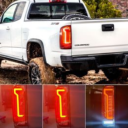 1 Set For Chevrolet Chevy Colorado 2012 2013 2014 2015 2016 2017 2018 2019 2020 2021 Tail Lights LED Tail Lamp DRL Signal Brake Reverse Auto Accessories