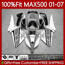 OEM Bodys For YAMAHA TMAX500 MAX-500 TMAX-500 2001 2002 2003 2004 2005 2006 2007 109No.67 T-MAX500 TMAX MAX 500 T MAX500 01 02 03 04 05 06 07 Grey white Injection Fairing