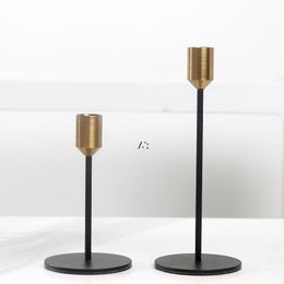 Candle holder mordern candlestick metal vintage ornament nordic style single head simple metal wedding decoration romantic LLE10497