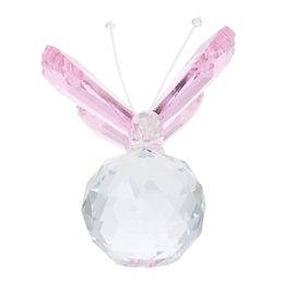 Pendant Necklaces 1Pc Crystal Flying With Base Clear Figurine Collection