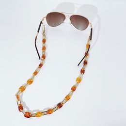 Chic Resin Acrylic Glasses Chain Lanyards Fashion Women Anti-slip Sunglasses Chain Accessories