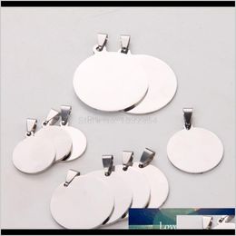 silestone quartz 50Pcslot Customise Engrave Polished Stainless Steel Charm Round Dog Tag Stamping Blanks Jewellery Pendant Uknng