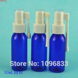 50PCS/Lot, 30ml Blue Plastic Oral Spray Bottle, 50CC Medical Nasal Bottle Elephant Trunk Rotary Spray, Colour Round Shoulderhood qty