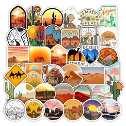 Pack of 50Pcs Wholesale Outdoor Desert Stickers For Luggage Skateboard Notebook Helmet Water Bottle Car decals Kids Gifts