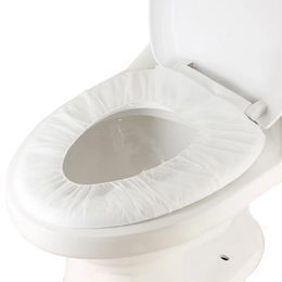 Non-woven Toilet Seat Cover Mat Disposable Fabric Pulp Toilets Seats Mats Travel Safe HygienicPad Bathroom Accessories