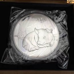 1kg silver chinese coin 1000g silver 99.99% Zodiac pig art