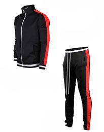 Fashion Men Set Zipper Hoodies+Pants Sets Male Tracksuit Men's Casual Slim Fit Sportswear Male Brand Sweat Shirts Clothing 210720
