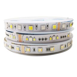 Strips LED 5m 12V 24V DC RGBW 4in1 5in1 RGBCCT Strip 60leds/m Double Row 120leds/m Flexible Tape Light 10mm 12mm PCBLED StripsLED