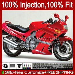 OEM Injection Fairing For KAWASAKI NINJA ZZR-400 ZZR-600 2001 2002 2003 2004 2005 2006 2007 84HC.67 metal red new ZZR600 ZZR400 ZZR 400 600 93 94 95 96 97 98 99 00 Body Kit