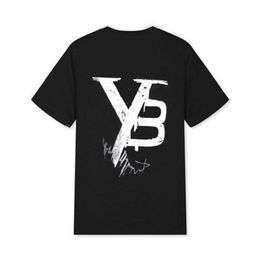 Men's and Women's Casual y-3 Signature Printed Loose Round Neck Short-sleeved T-shirt Cotton Round Neck Top