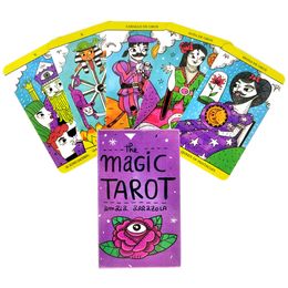 -Nuevo The Magic Tarjetas Tarot y Guía de PDF Divinación Divinación Deck Entertainment Party Game Support Drop Shipping 78pcs / caja