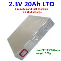 LTO 2.4V 20AH Lithium titanate battery 6C 120A discharge for diy 12v 36V 48V bus EV energy storage system car star boat EV