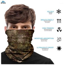 Multicam Neck Gaiter Typhon Bandana Buff Cuello Hiking Camping Hunting Tube Scarf Military Head Mask Tactical Masque Men Cycling Cap Caps &