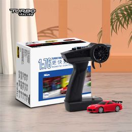 Turbo Racing 1:76 C71 Sports RC Car Limited Edition & Classic Edition Mini Full Proportional RTR Kit RC Car Toys For kids Adults 211029