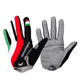 Cycling Gloves Palm Thicken Mat Bike Gloves Windproof Full Finger Anti-slip Bicycle Gloves H1022