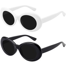 -2021 Мода Овальные Солнцезащитные очки Женщины Мужчины Бренд Дизайнер Винтажные Градиенты Цвет Линза Рама Симпатичные Стиль Солнцезащитные Очки UV400