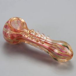 Handmade Lady Non-slip Pipes Pyrex Thick Glass Dry Herb Tobacco Smoking Handpipe Oil Rigs Innovative Design Luxury Decoration Filter Holder DHL Free