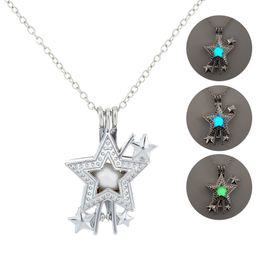 Glowing Necklace Women Fashion Luminous Stone Necklace Glow in the Dark Pendant Necklaces Stars Jewellery