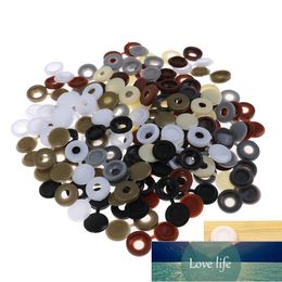 50Pcs Hinged Plastic Screw Cover Fold Caps Button For Car Furniture Decorative Cover 8 Colors