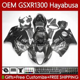 Injection For SUZUKI Black silvery Hayabusa Body GSXR-1300 GSXR 1300 CC 08-19 77No.123 1300CC GSXR1300 08 2008 2009 2010 2011 2012 2013 GSX R1300 14 15 16 17 18 19 Fairings