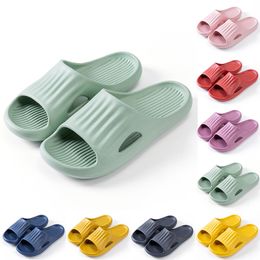 Women Slippers Mens Shoes Wine Non-brand Red Lemon Yellow Green Pink Purple Blue Men Slipper Bathroom Wading Shoe 502