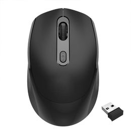 2.4GHz Portable Mini Slider Wireless Mouse Mute Optical Gaming Mice PC Gaming 667C