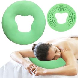 Generation Silicone Pillow SPA Beauty Pad Non-slip Massage Without Film Salon Face Relax Cushion 211203