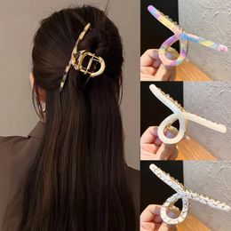 Woman Acetate Gold Colour Metal Hair Clips Women Barrettes Hair Claws Accessories Hairpins Headwear Ornaments