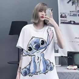 New 2021 Brand Short-Sleeved T-Shirt Cartoon Women's Summer Loose Korean Version Cartoon Print Cute Wholesale Tops