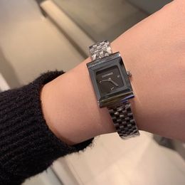 Classic Brand Stainless Steel rectangular watches Women Minimalist Quartz Wristwatch Classic geometric bracelet 33mm